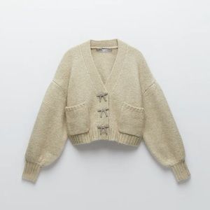 Zara cardigan with jewel buttons